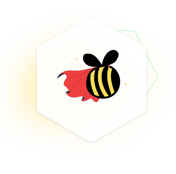 Bee with a cape avatar